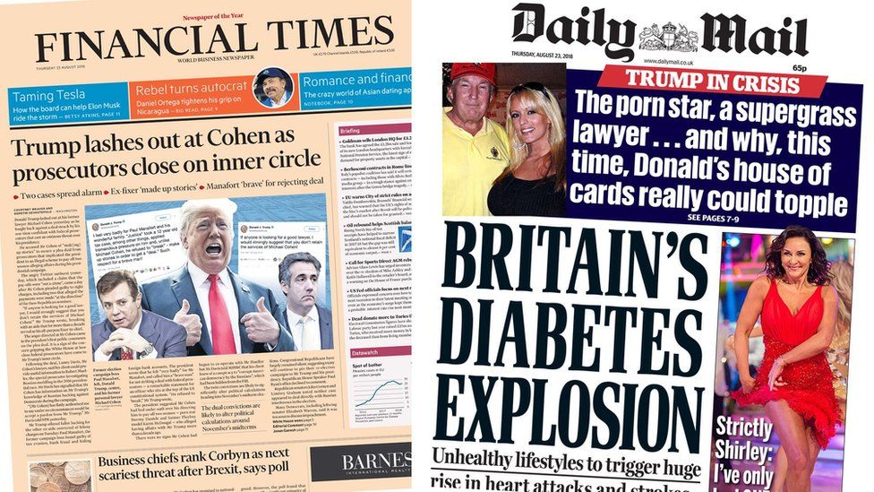 Financial Times and Daily Mail