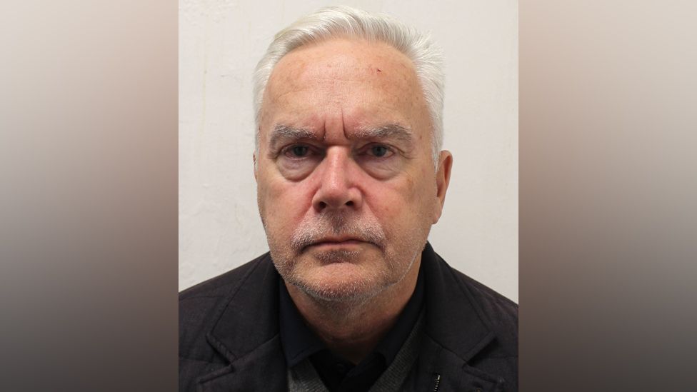 The custody photograph taken of Huw Edwards after his arrest in November