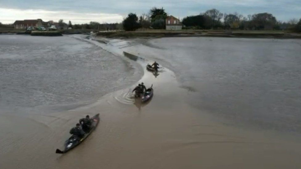 Cockleshell Heroes Marines complete 80th anniversary recreation BBC News