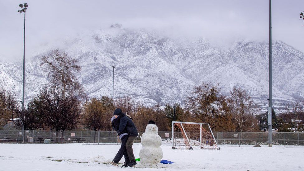 In den San Bernardino Mountains hat es bereits geschneit