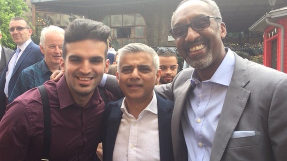 Leroy Logan, with mayor of London Sadiq Khan