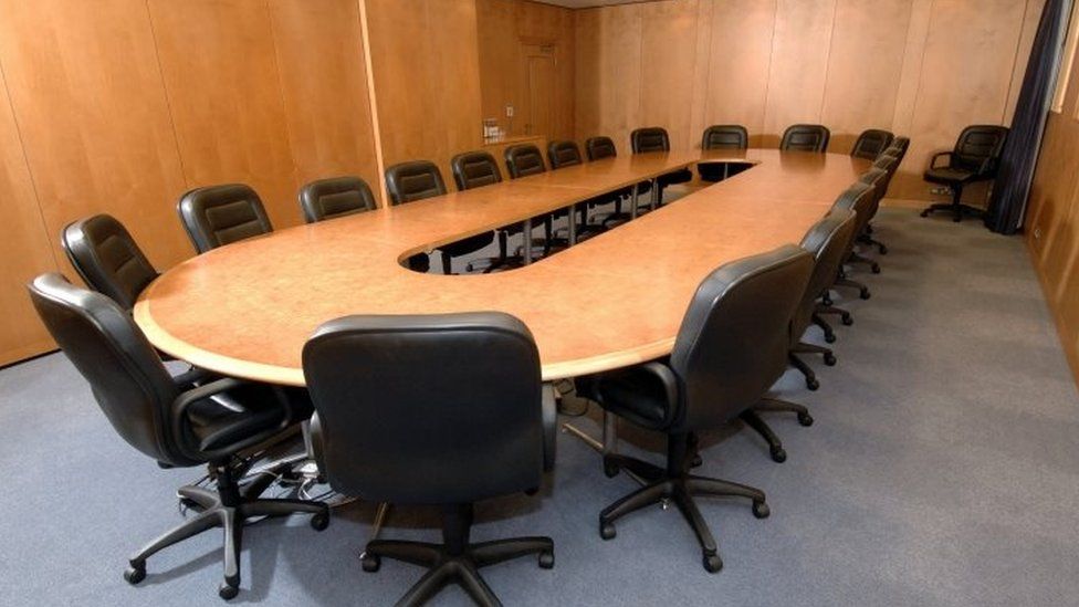Empty meeting room