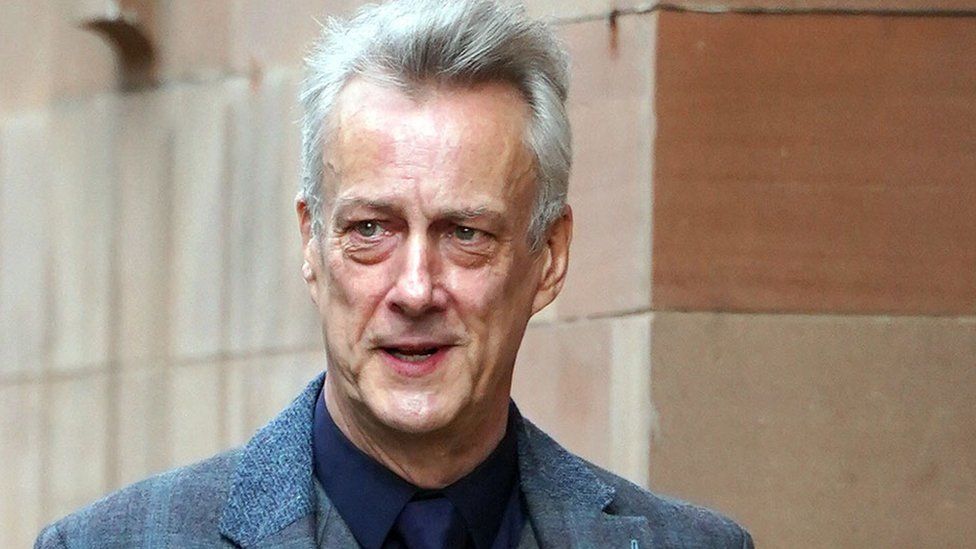 Actor Stephen Tompkinson arriving at court