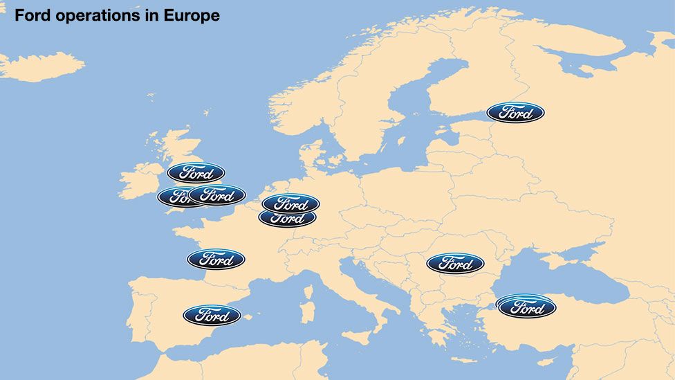 Ford Europe map