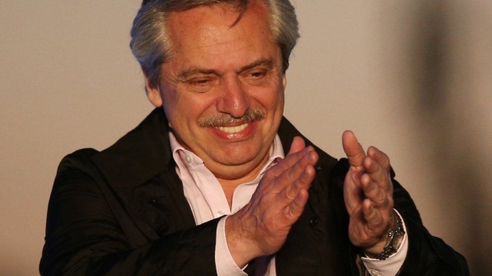 Alberto Fernandez at campaign rally - 17 October