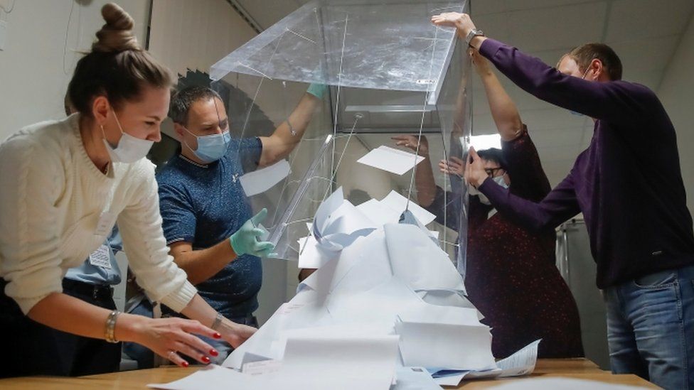 Vote counting in Tomsk