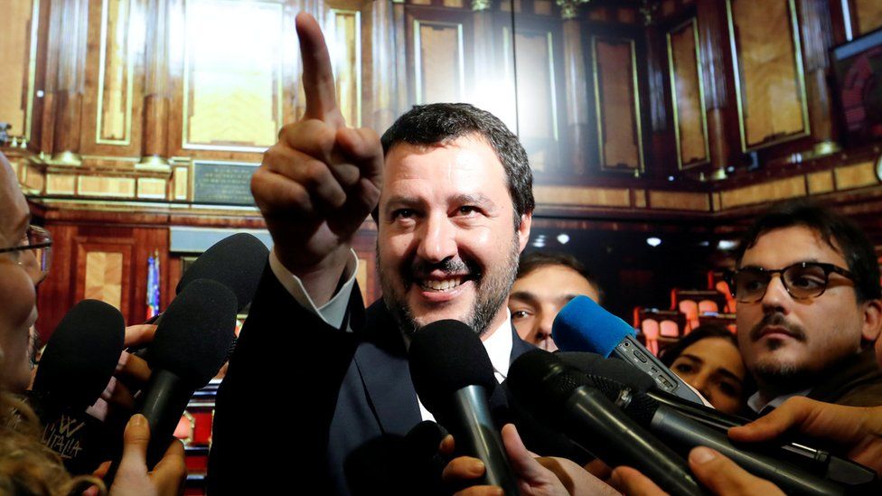 Italy's deputy prime minister Matteo Salvini