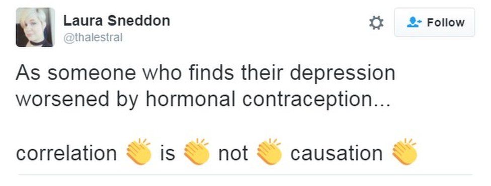 As someone who finds their depression worsened by hormonal contraception... correlation is not causation