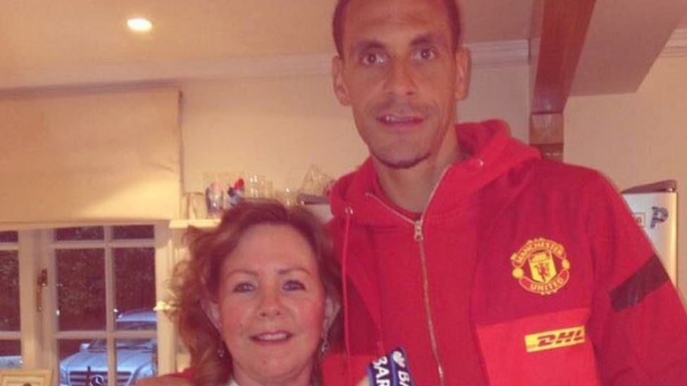 Rio Ferdinand and his mother, Janice St Fort