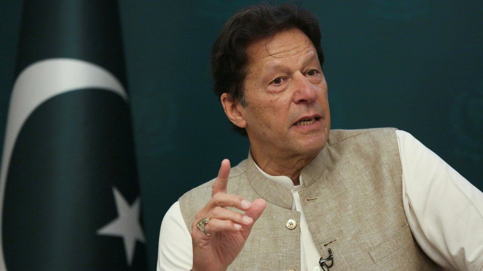 Imran Khan in an older interview with Reuters