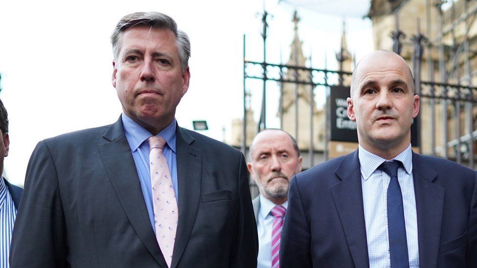Sir Graham Brady (left) chairman of the 1922 Committee and Jake Berry, Conservative Party chairman