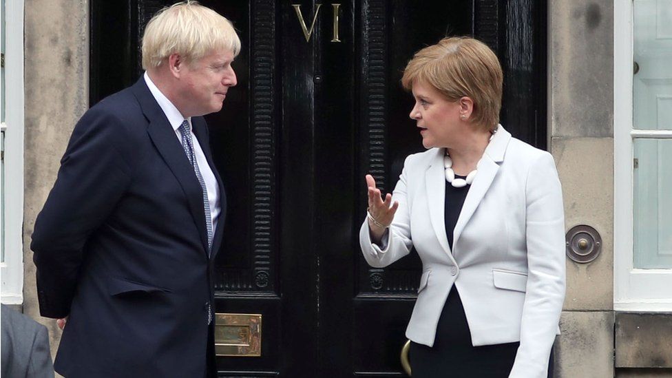 Nicola Sturgeon said she was "always happy to meet the prime minister"