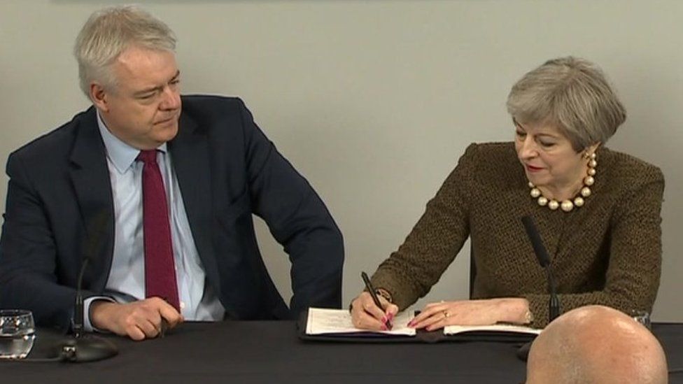 Theresa May signs the Swansea Bay City Region deal