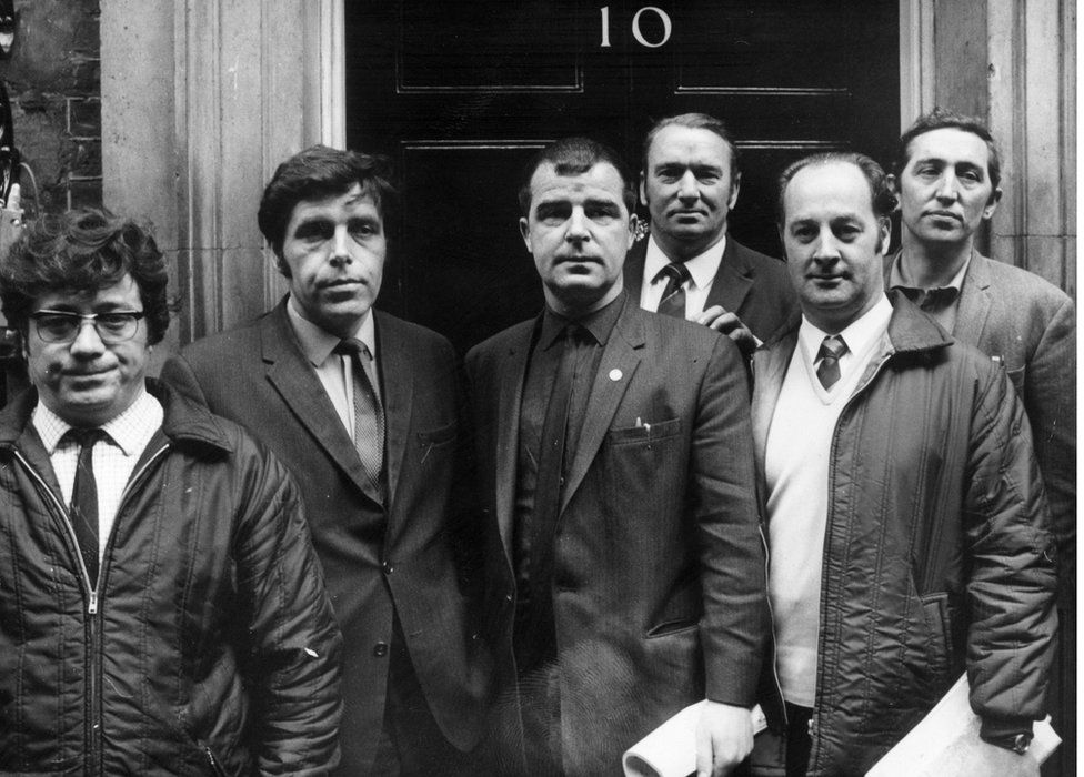 Representatives of the Upper Clyde Shipbuilders outside 10 Downing Street