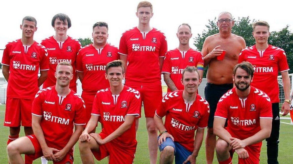 The Charlton Invicta LGBT football team squad