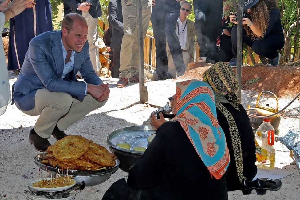 Prince William visits the Princess Taghrid Institute for Development and Training in the province of Ajloun