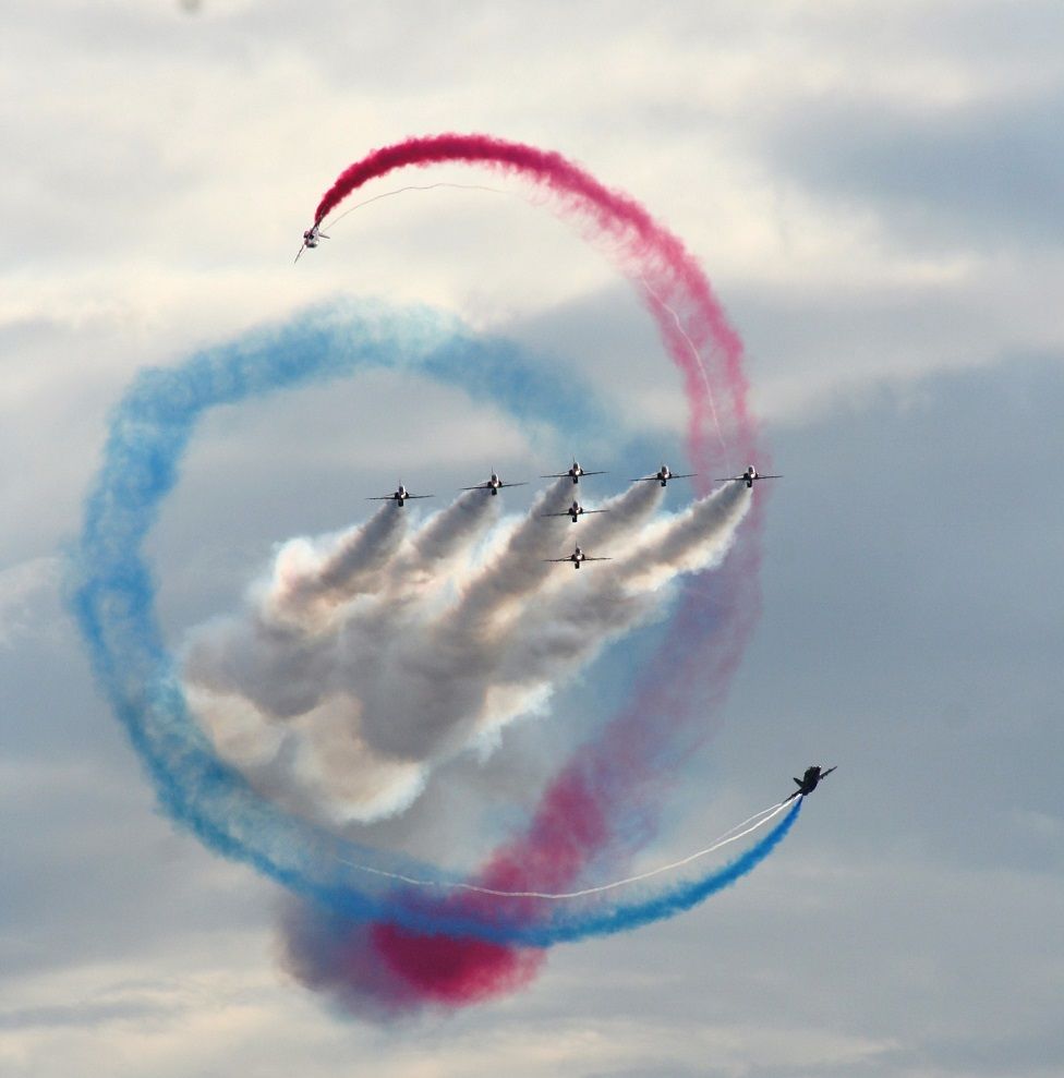 Red Arrows at Scottish International Airshow