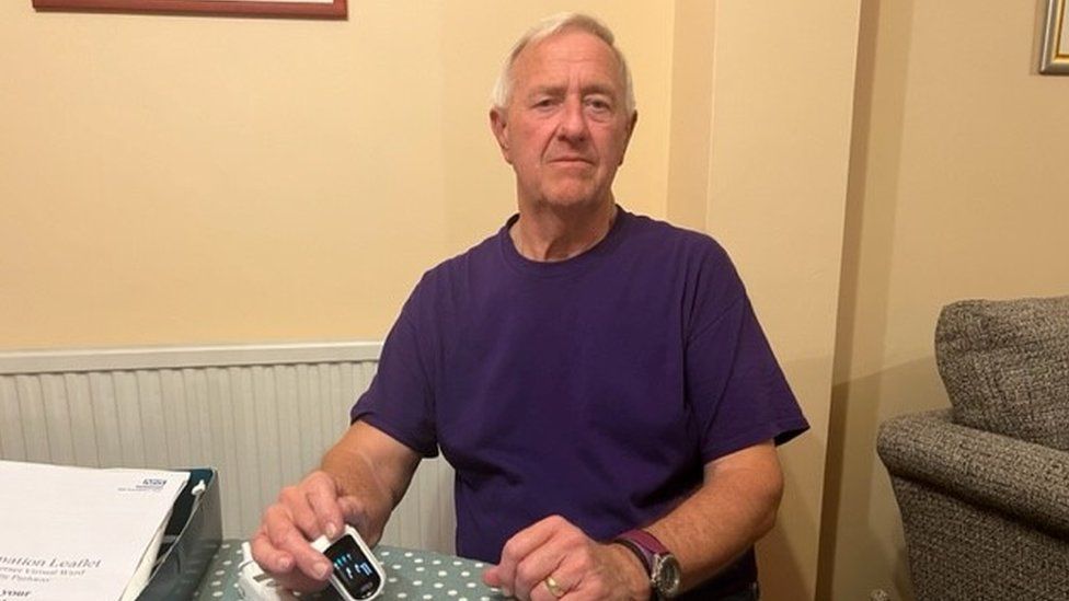 Dennis Upshall monitors his own health
