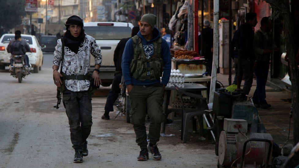 Turkish-backed Syrian rebels in Afrin, Syria (19 November 2018)