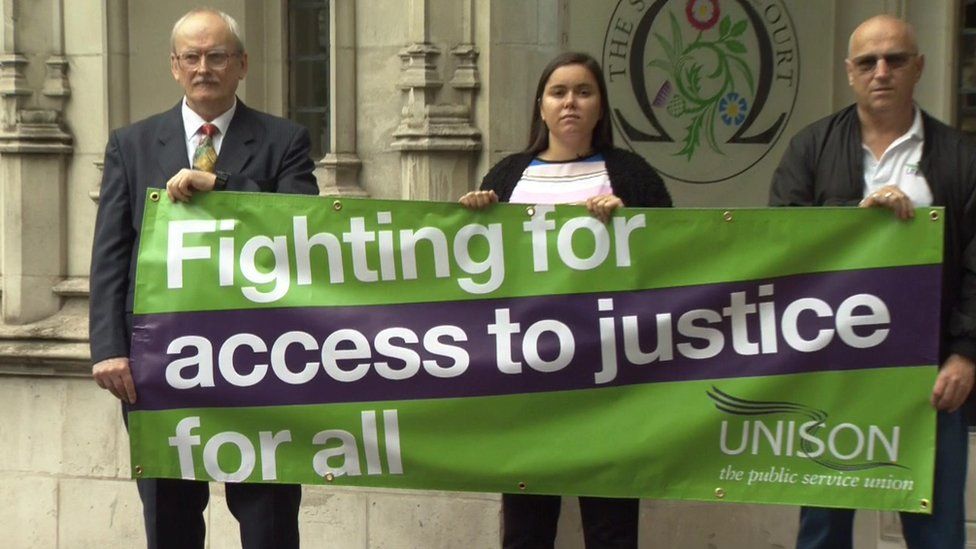 Protest over tribunal fees