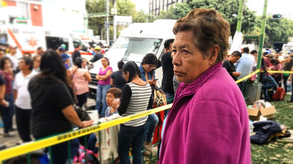 Dolores hopes her son Juan is trapped and alive