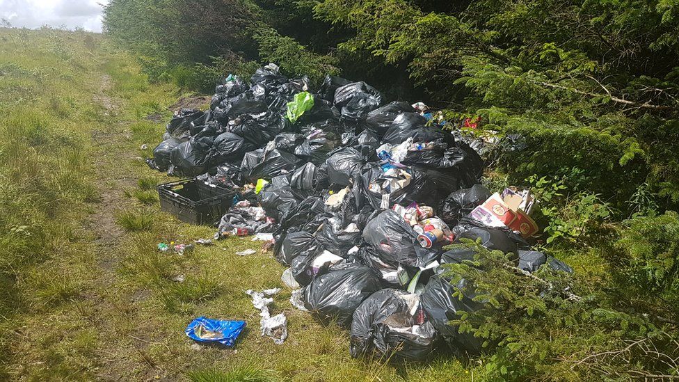 Pair guilty of Rhondda Cynon Taff flytipping charges BBC News