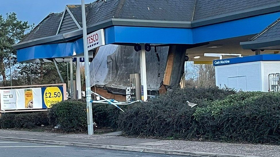 Maldon Tesco petrol station closes for repairs after roof collapse