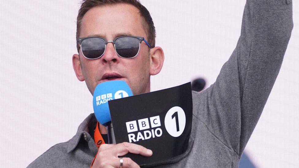 Scott Mills on the main stage during BBC Radio 1's Big Weekend in Coventry in May