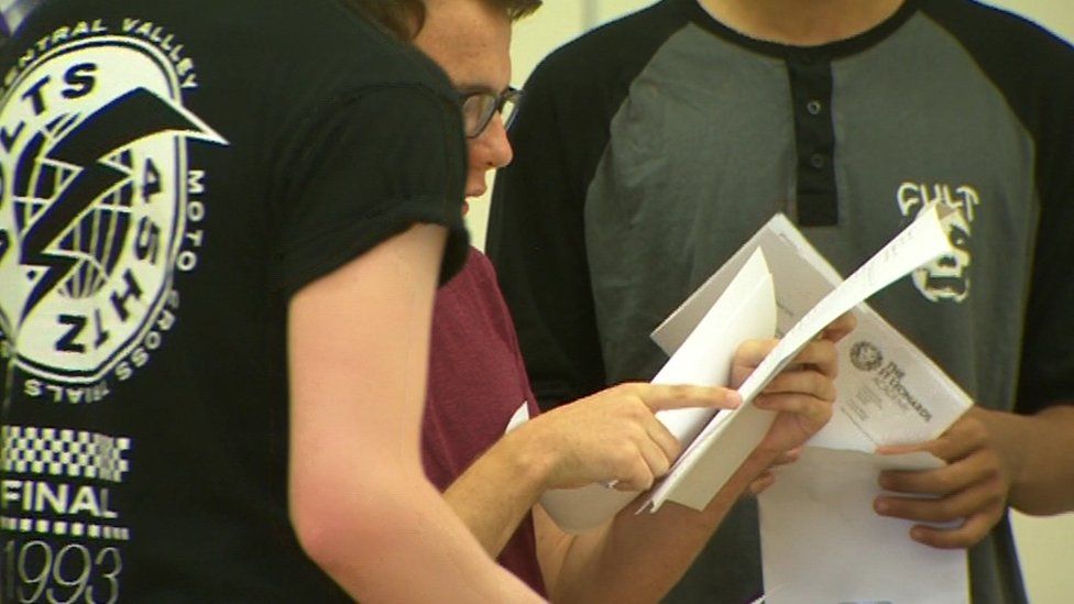 Students open GCSE results