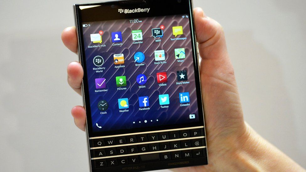 A BlackBerry smartphone