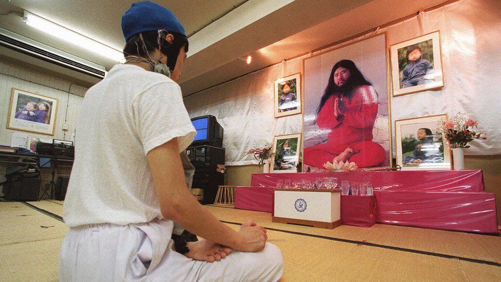 Aum cultist in Japan - 1999 file pic