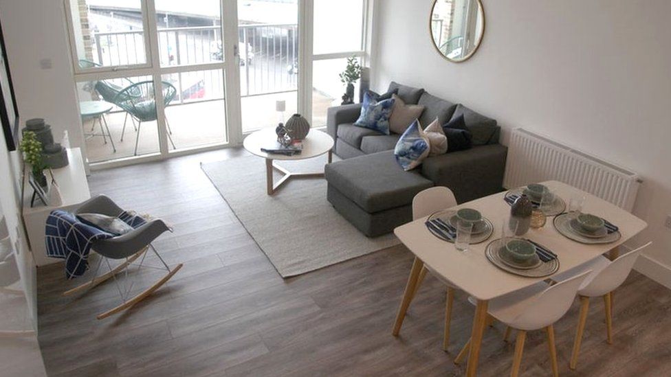 An interior at the show flat of Argo Apartments, Canning Town