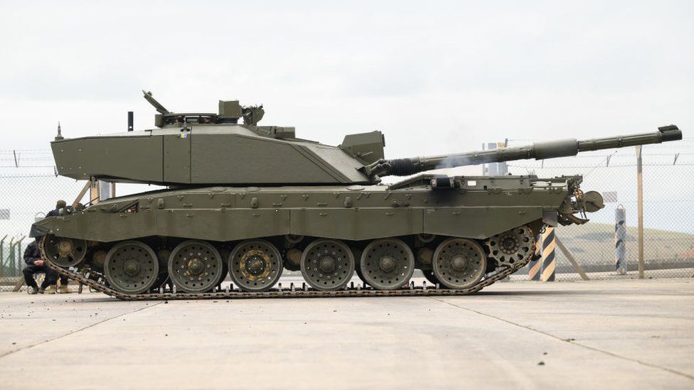 A Challenger 2 tank