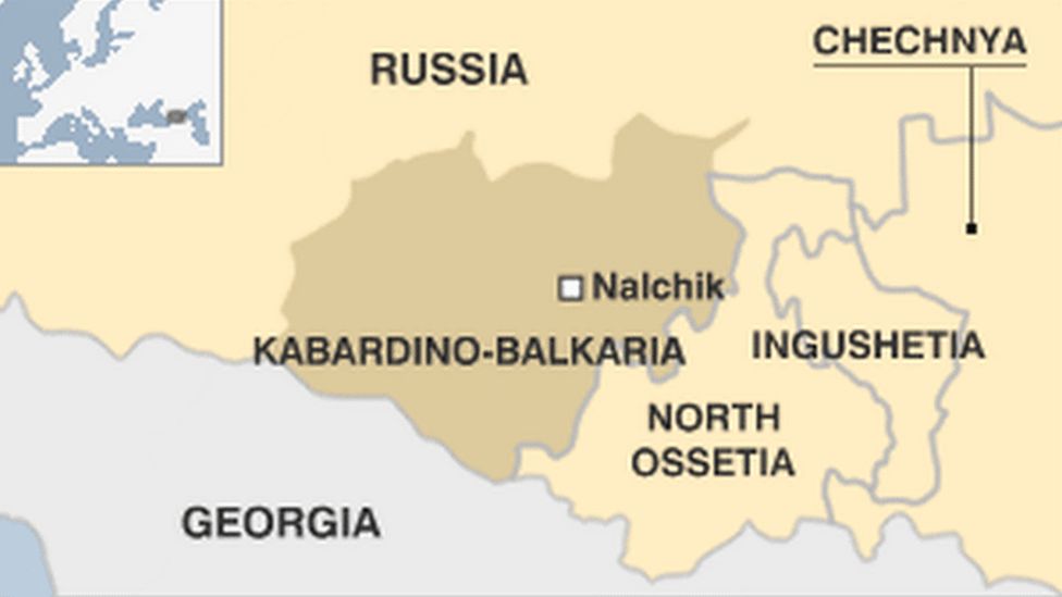 Карта Кабардино-Балкарии