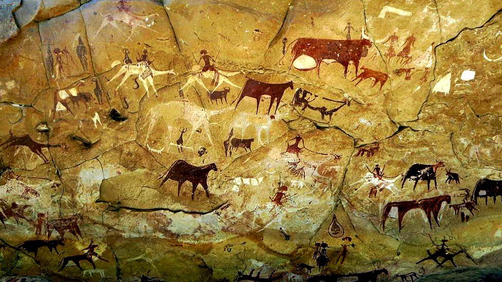 ancient cave paintings names glyphs