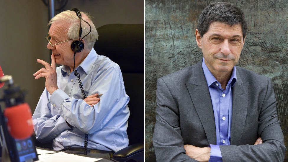 Composite image showing John Humphrys and Jon Sopel