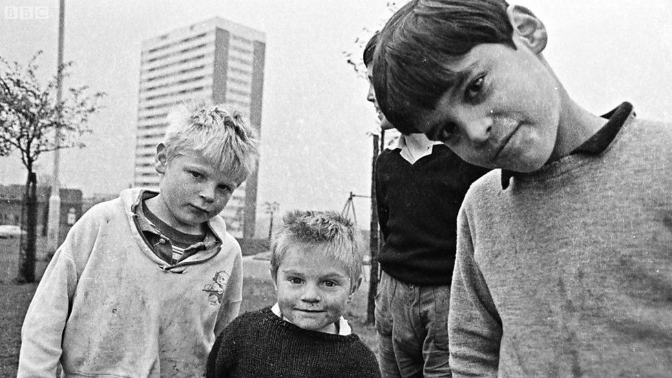 Boys in Balsall Heath in 1968