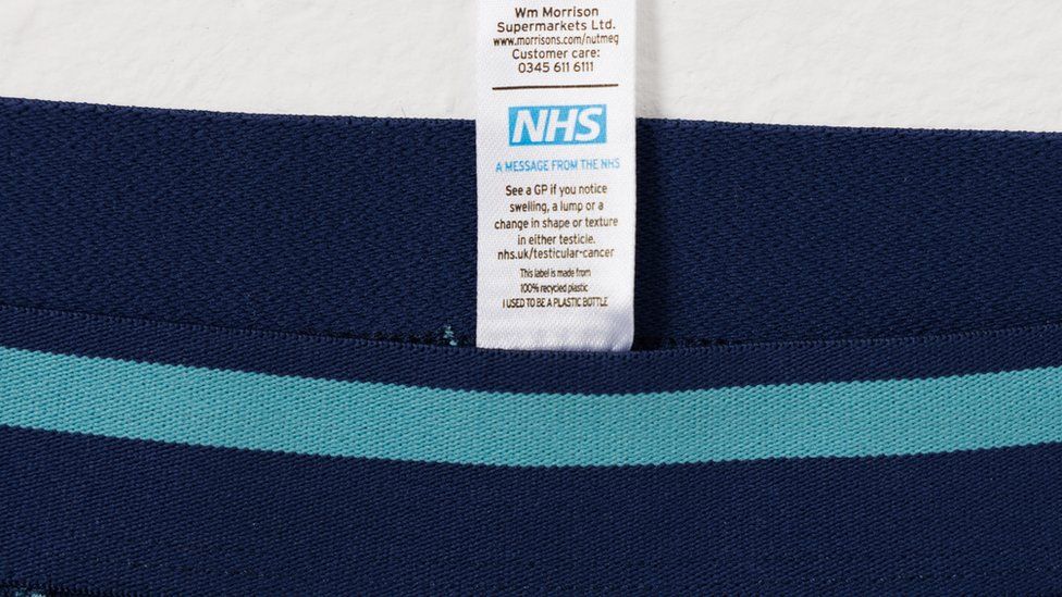 NHS advice on underwear label