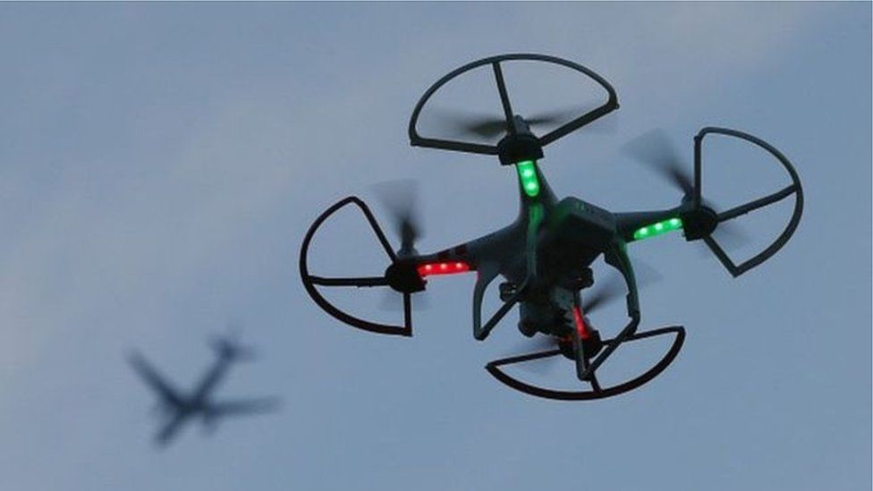 A drone (not this one) has been found by a resident in their garden in Kircubbin