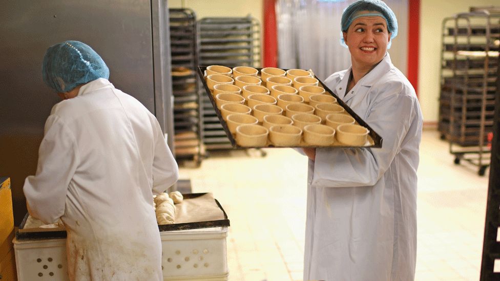 Ruth Davidson at a bakery during the general election