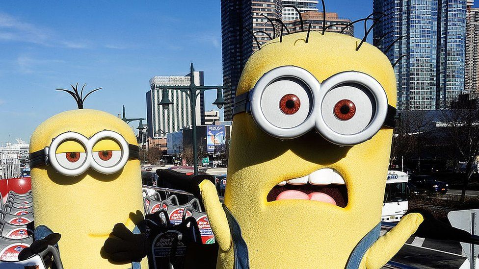 Minions pose at an event in New York City in 2013