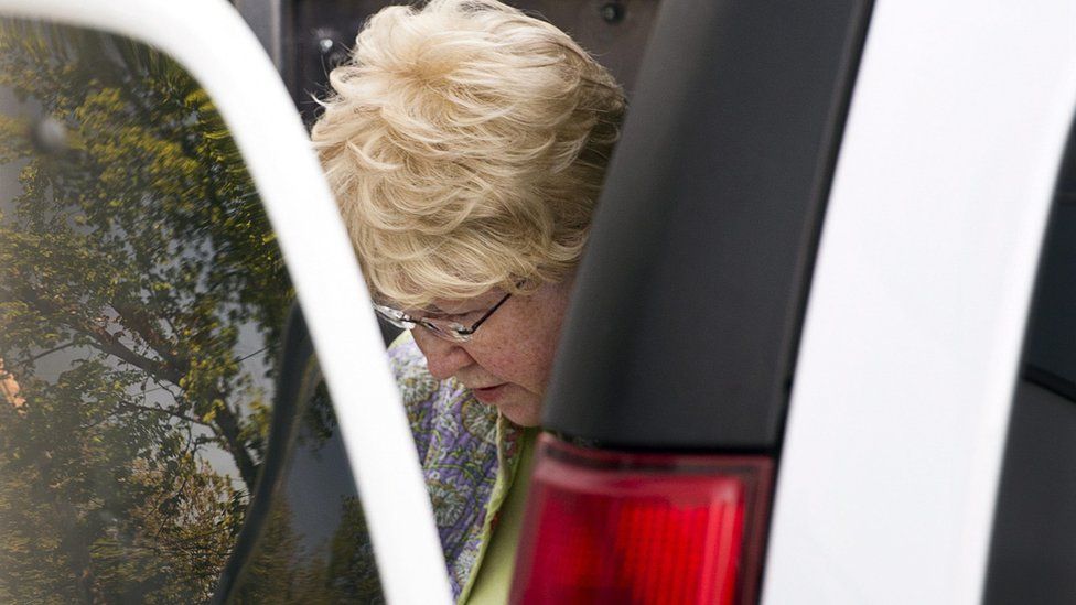 Melissa Ann Shepard arrives at court in Sydney, Nova Scotia., for her sentencing hearing on Tuesday, 11 June 2013.