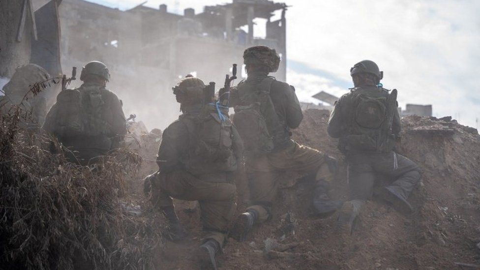 Israeli soldiers in Gaza - IDF handout