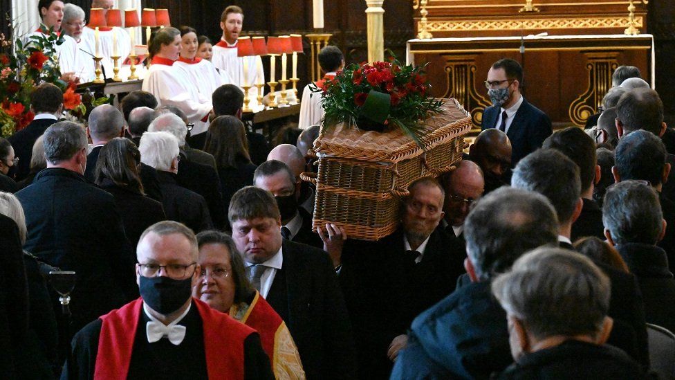 Mr Dromey's funeral