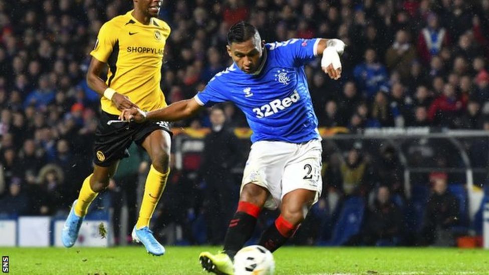 Alfredo Morelos Rangers striker 'proud' of European goals record BBC