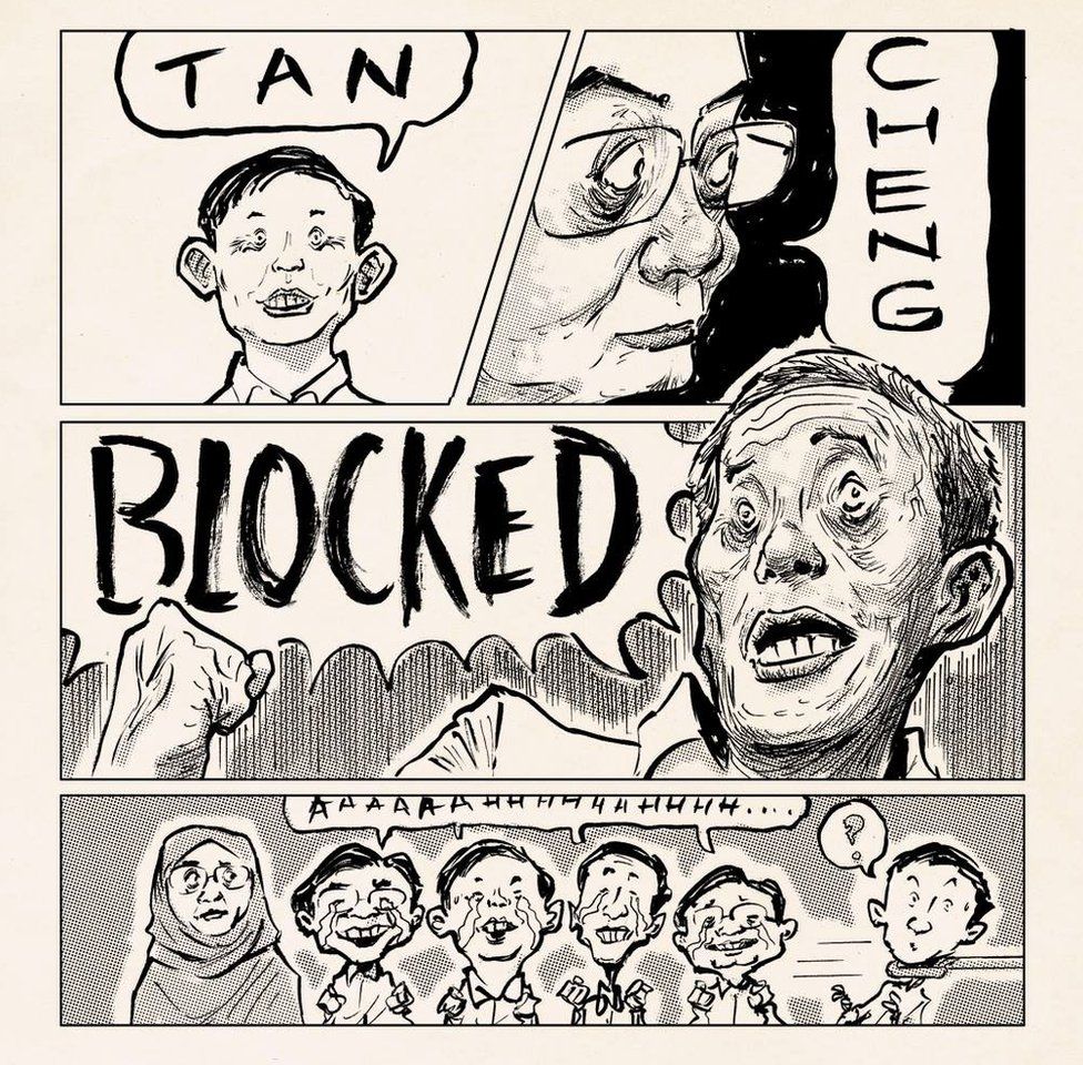 Political comic by Singaporean artist Sonny Liew