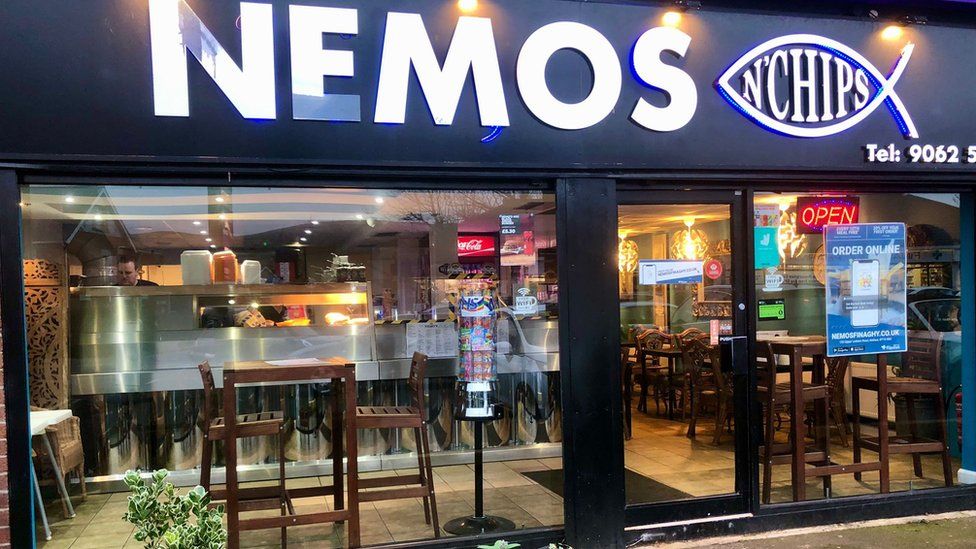 Nemo's fish and chips takeaway in Finaghy