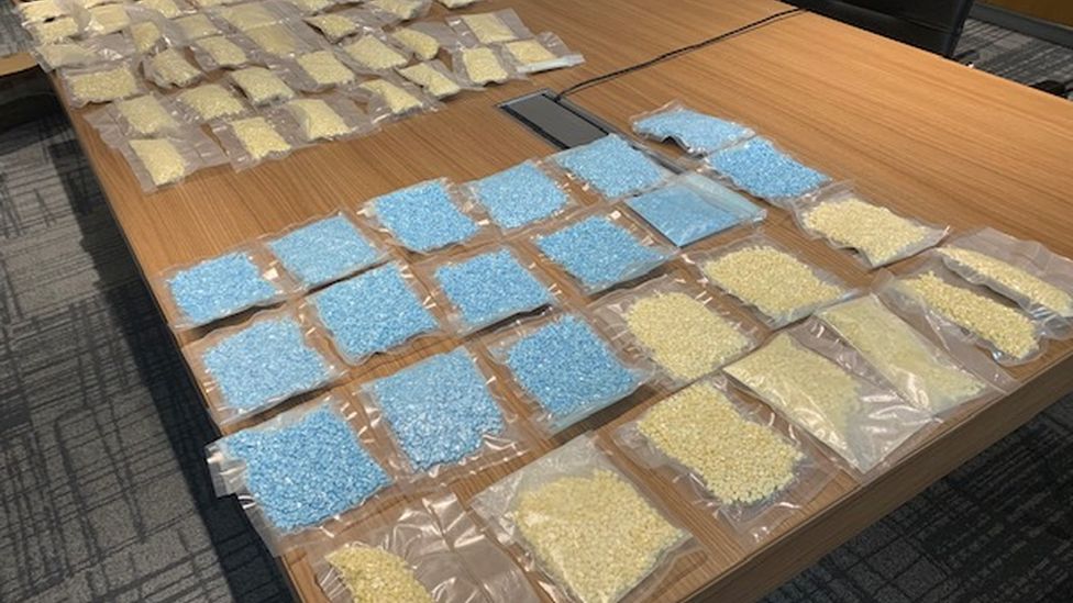 A quantity of suspected Class C controlled drugs