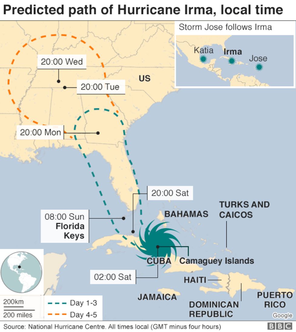 Hurricane Irma: Cuba Hit With Strong Winds And Heavy Rain - BBC News