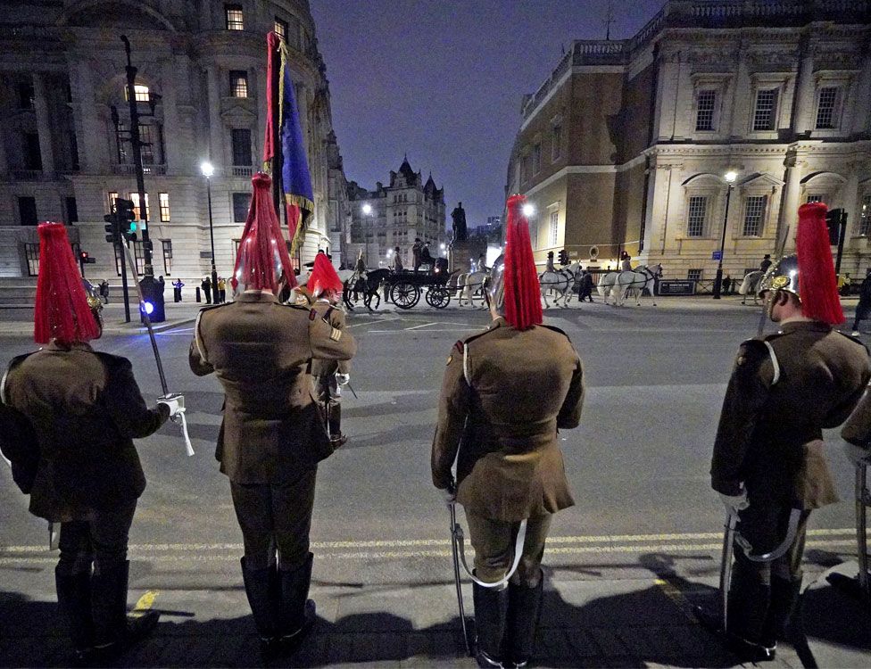Whitehall, in central London, will feature in the grand procession next month too